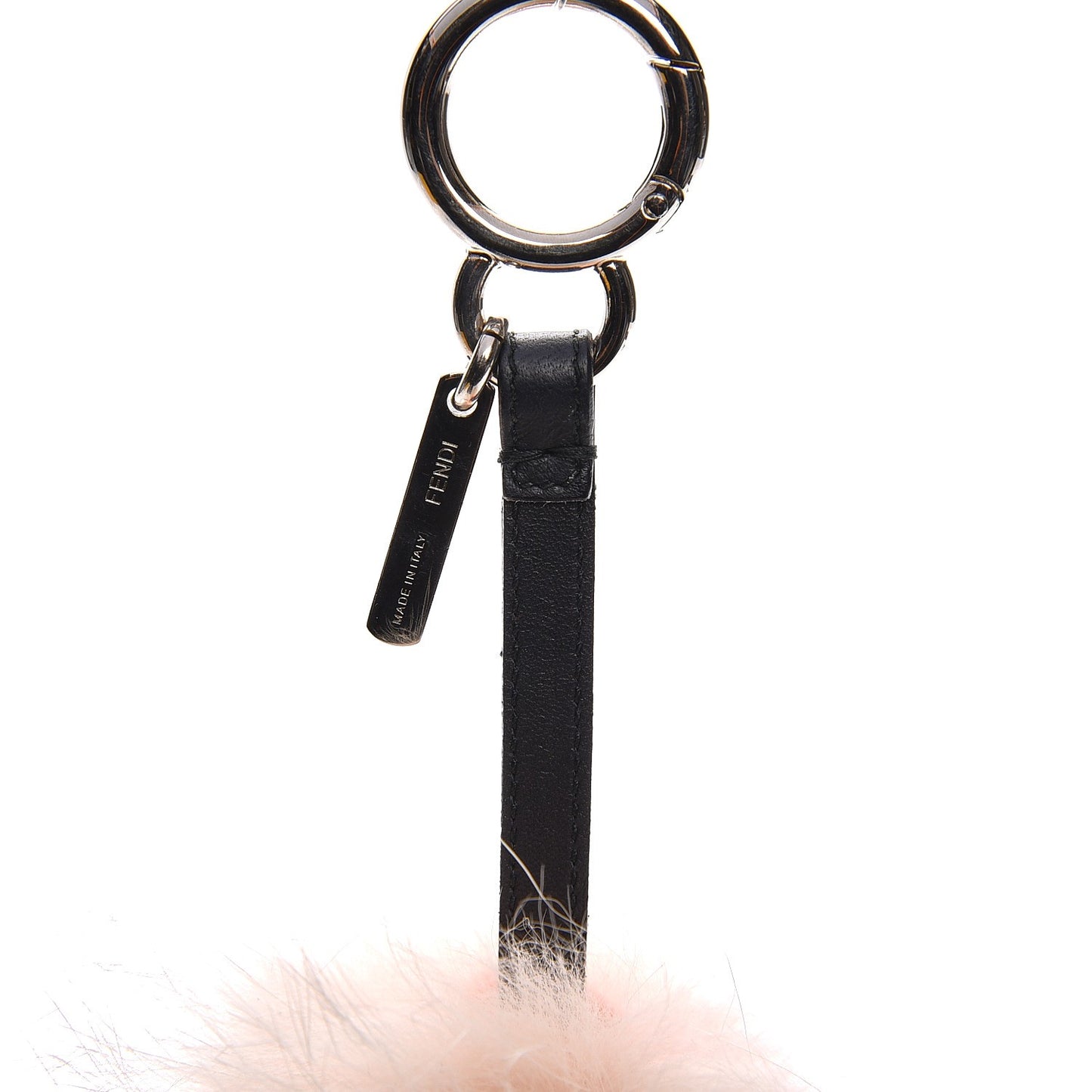 Fox Rabbit Goat Mink Fur Vitello Flamingo Furbet Monster Bag Bug Charm Light Pink