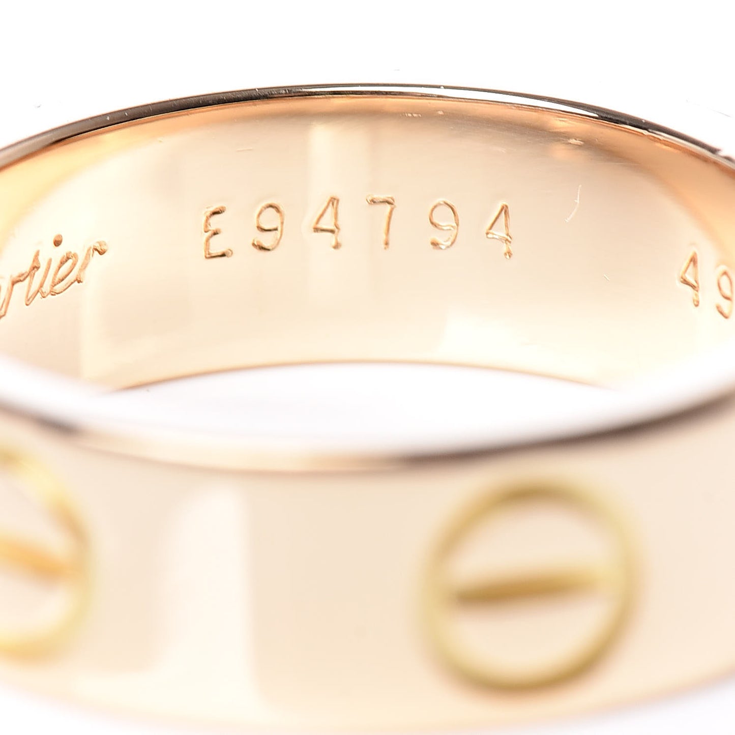 18K Yellow Gold 5.5mm LOVE Ring 49 4.75