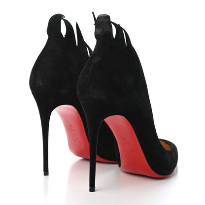 Christian Louboutin Suede Victorina 100 Pumps 39 Black 3 of 4
