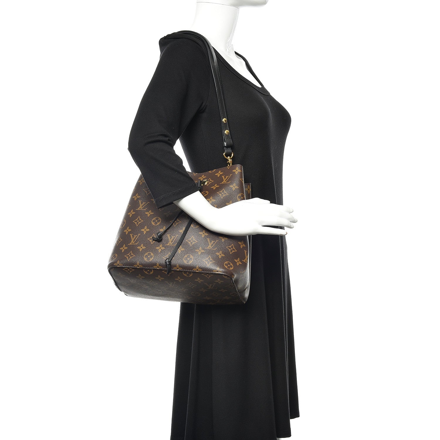Louis Vuitton Monogram Neonoe MM Black 2 of 9