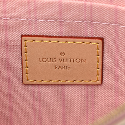 Louis Vuitton Damier Azur Neverfull MM GM Pochette Rose Ballerine 6 of 6