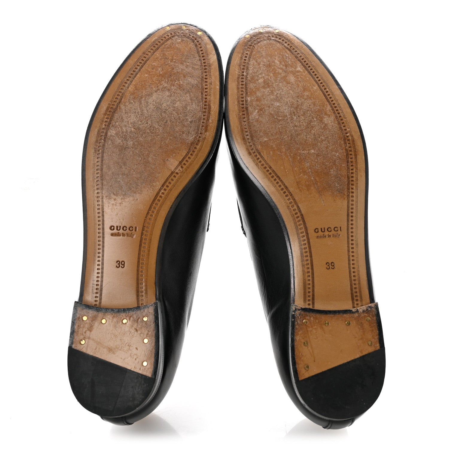Gucci Calfskin Womens Jordaan Loafers 39 Black 6 of 13