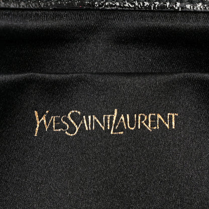 Saint Laurent Textured Patent Monogram Small Belle De Jour Clutch Black 6 of 8