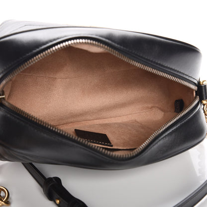 Gucci Calfskin Matelasse Small GG Marmont Chain Shoulder Bag Black 5 of 7