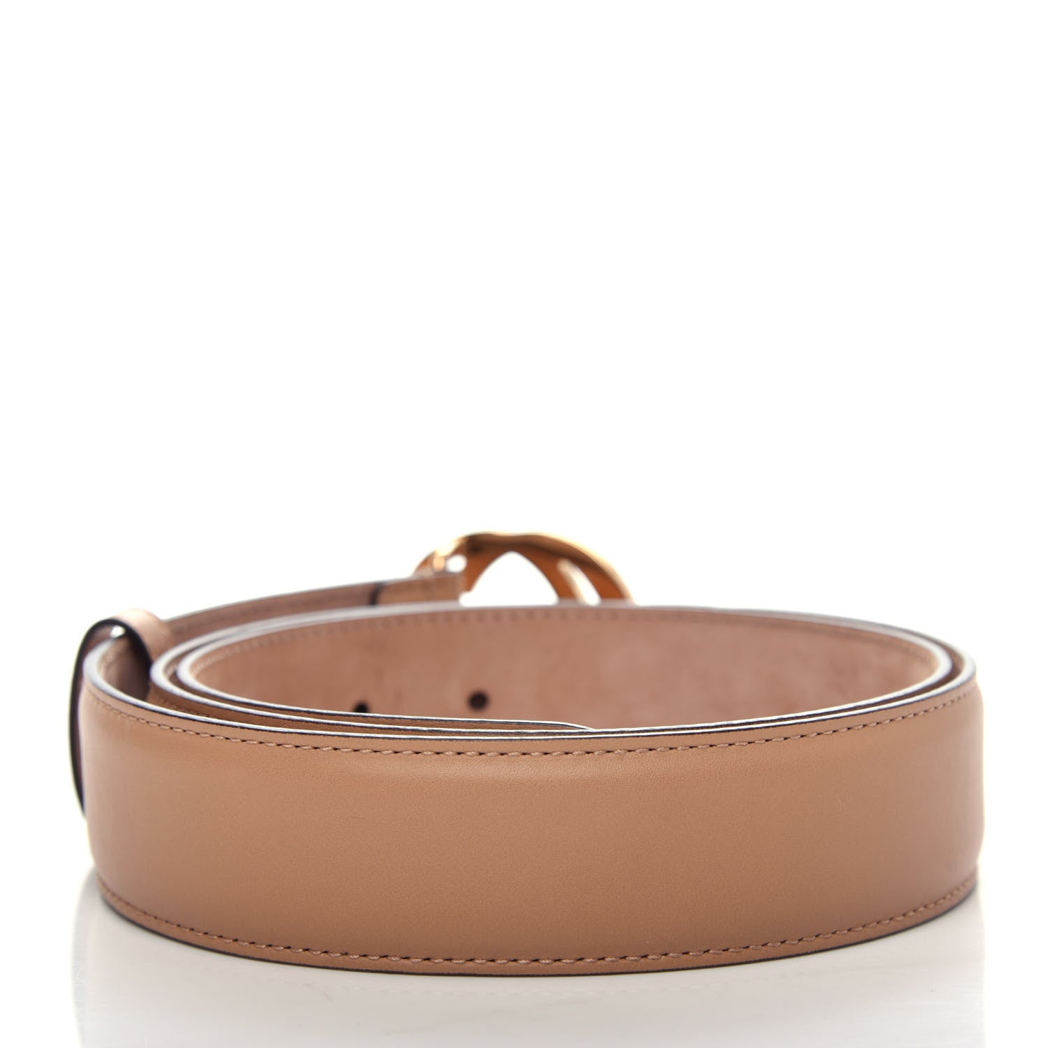 Gucci Calfskin Interlocking G 37mm Belt 95 38 Camelia 2 of 5