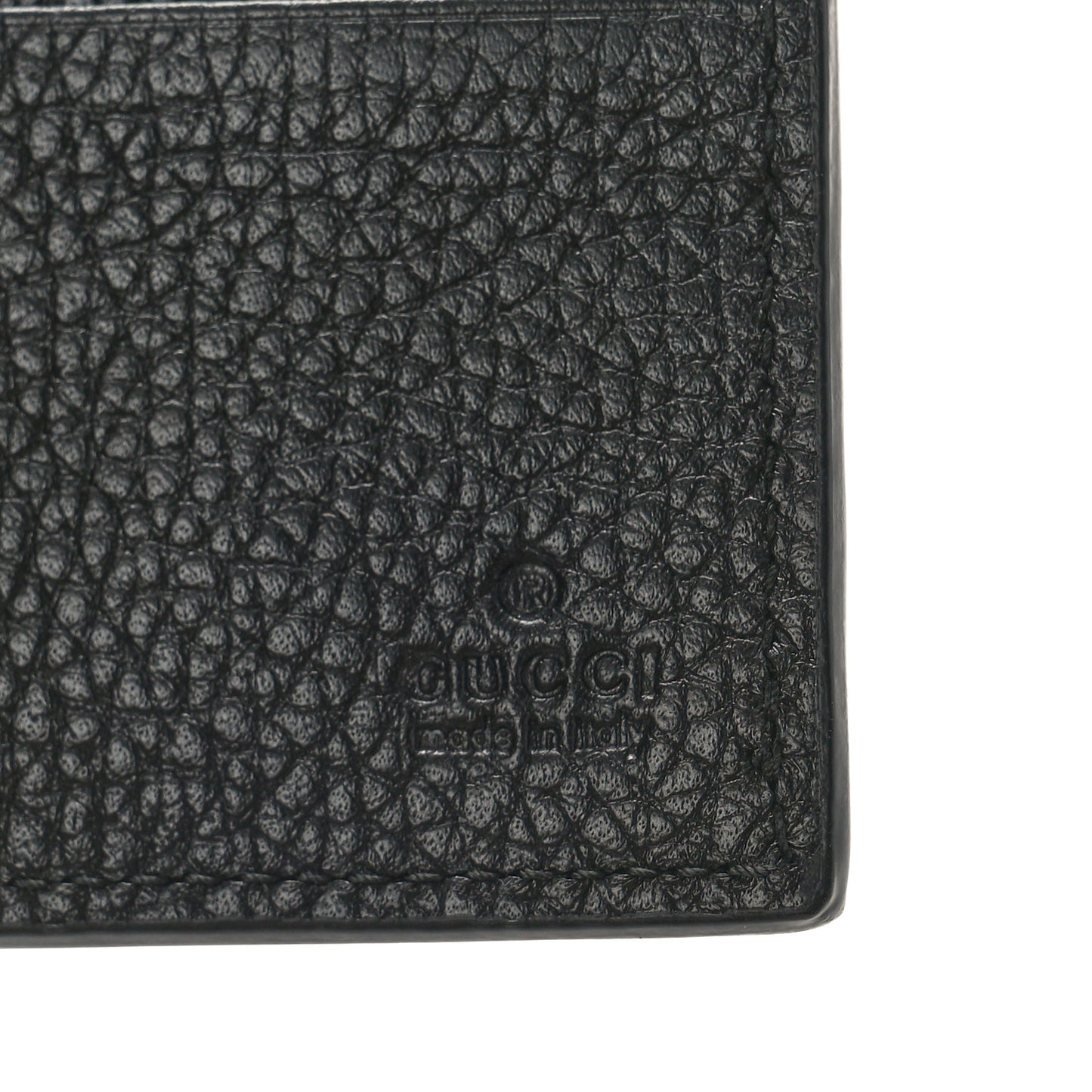 Piuma Calfskin Jumbo GG Embossed Wallet Black