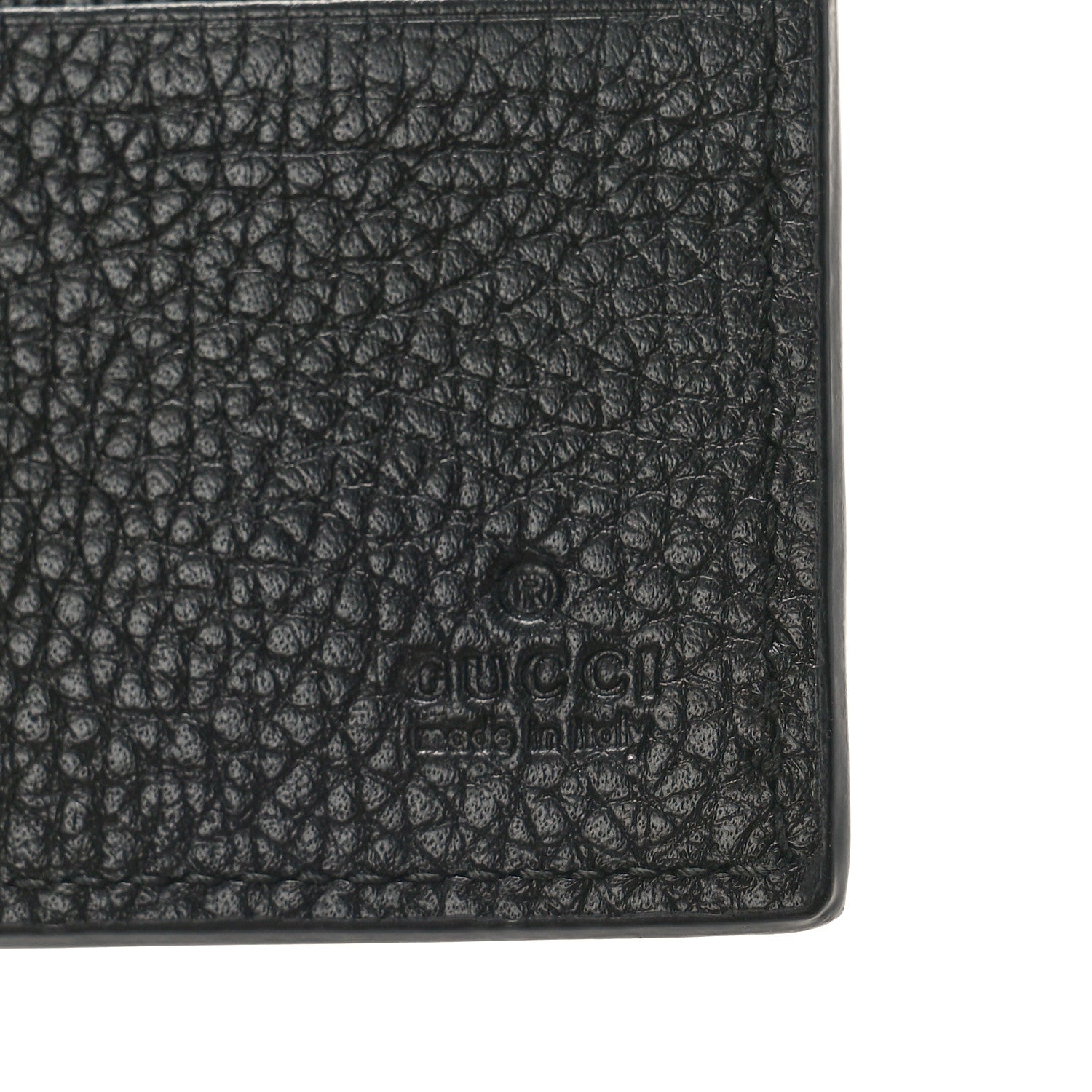 Gucci Piuma Calfskin Jumbo GG Embossed Wallet Black 6 of 8