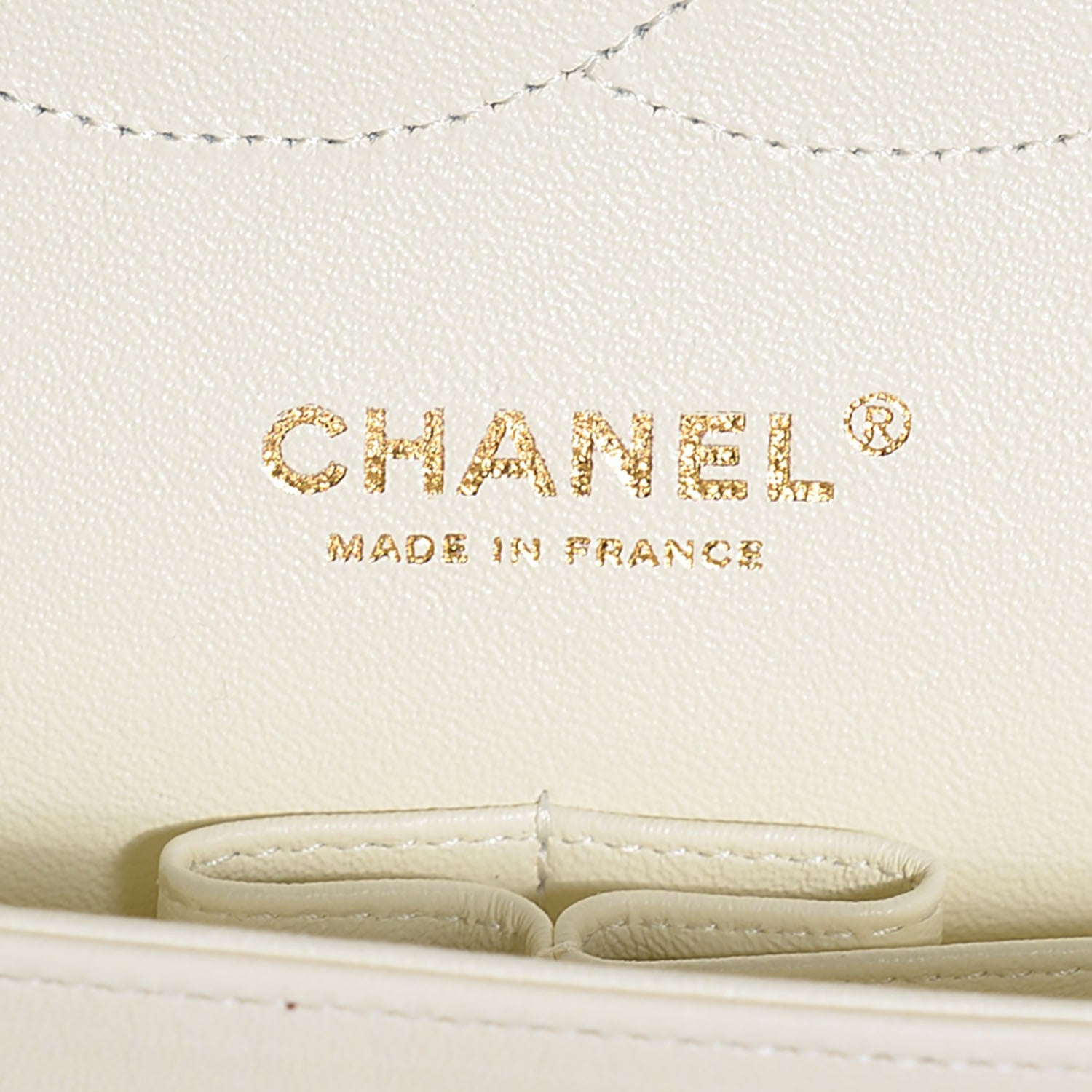 Chanel Lambskin Quilted Jumbo Double Flap White 8 of 9