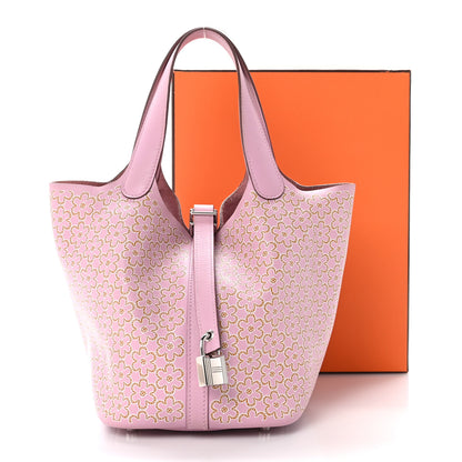 Hermes Swift Lucky Daisy Picotin Lock 18 PM Mauve Sylvestre 13 of 13