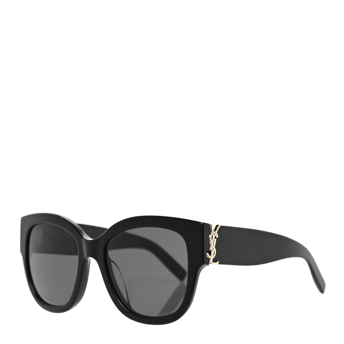 Acetate Cateye Sunglasses SL M95 F Black