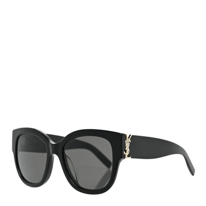 Saint Laurent Acetate Cateye Sunglasses SL M95 F Black 1 of 6