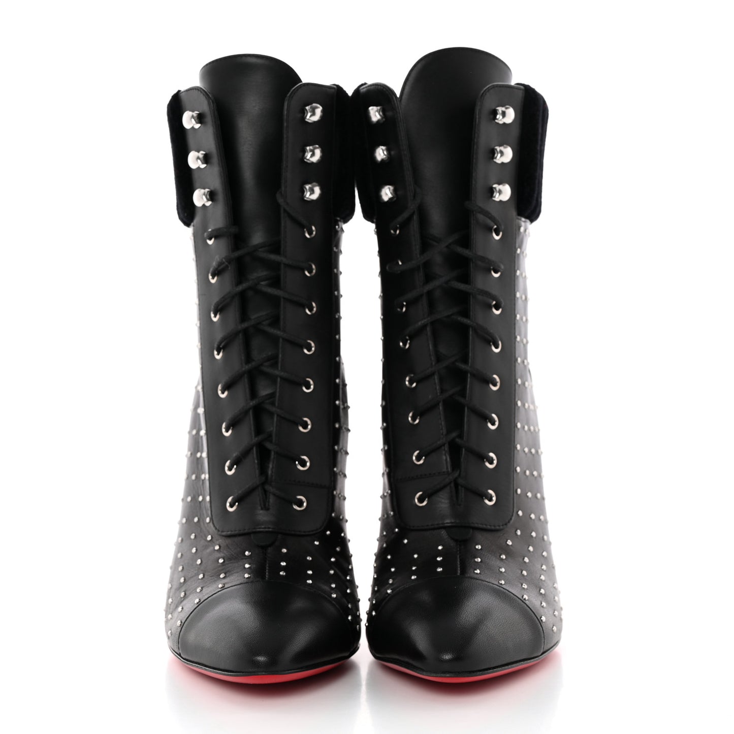 Calfskin Studded Dakita 100 Booties 37 Black