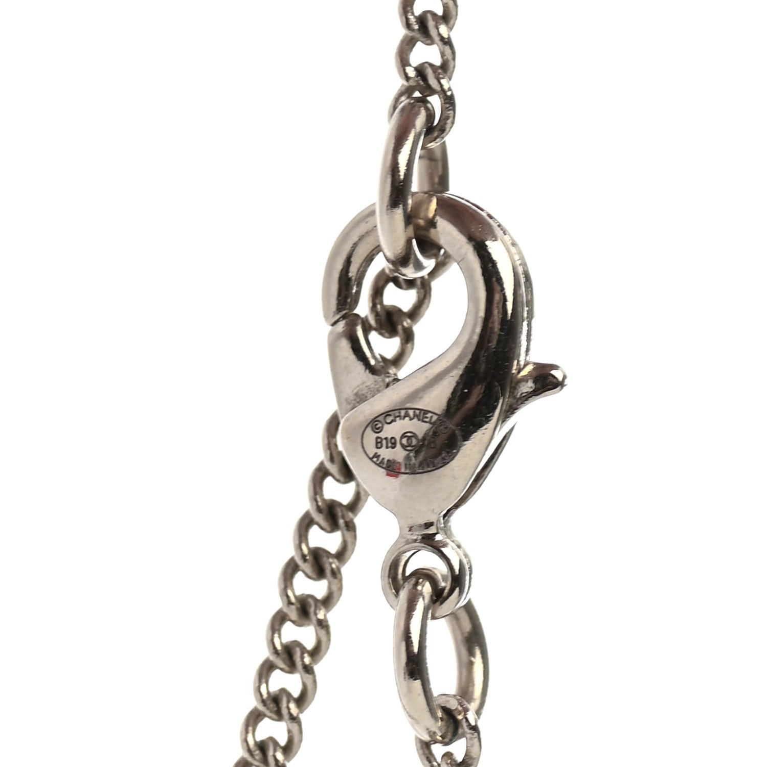 Chanel Crystal Pearl CC Lace Camellia Necklace Gold 4 of 4