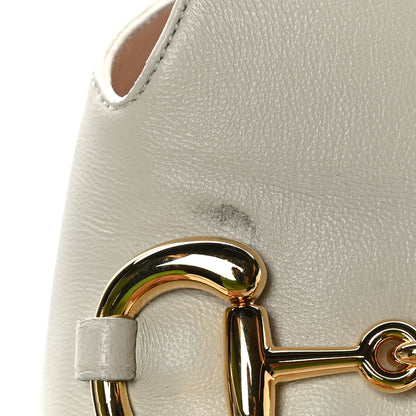 Gucci Nappa Horsebit 75mm Slide Sandals 38.5 Mystic White 7 of 7