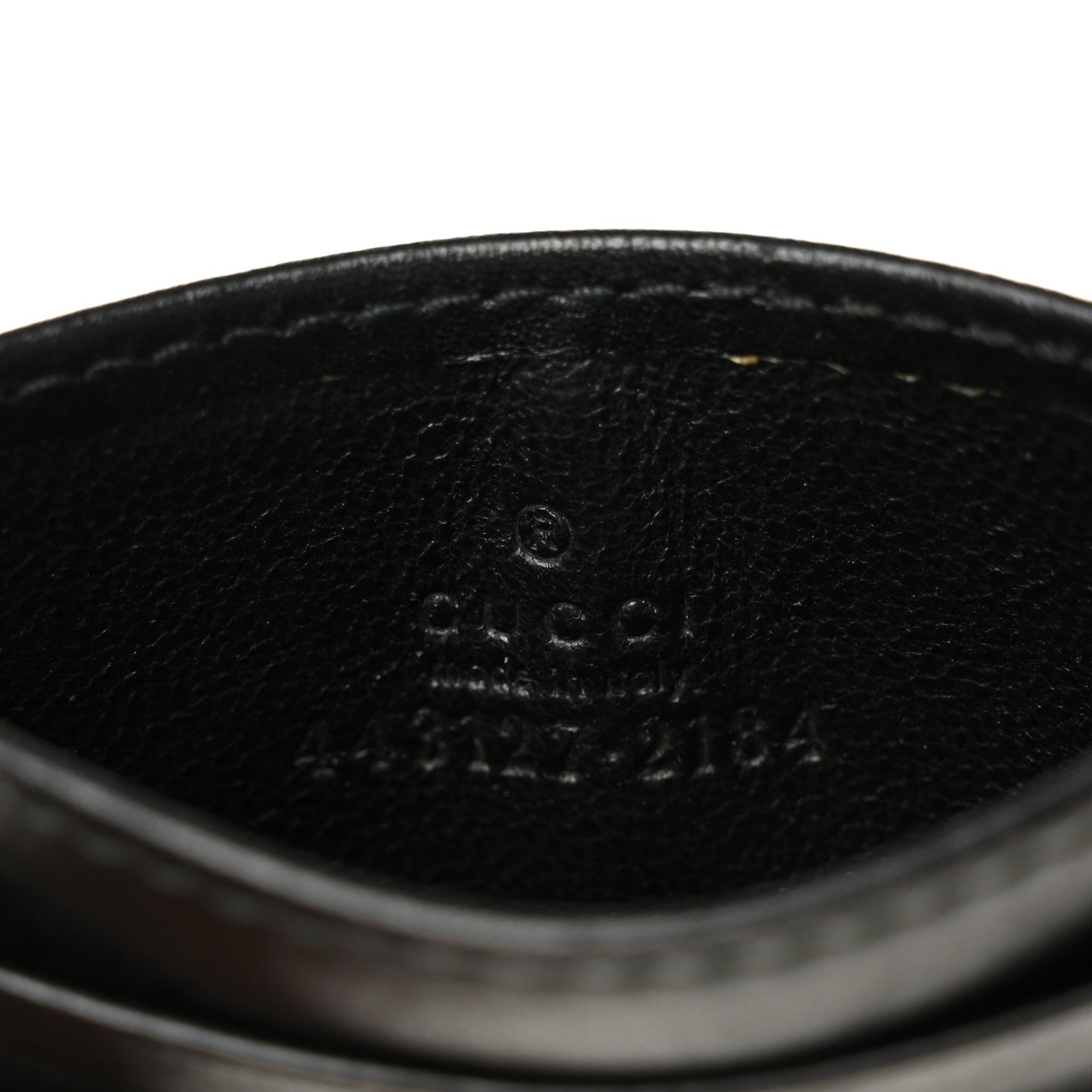 Calfskin Matelasse GG Marmont Card Holder Black