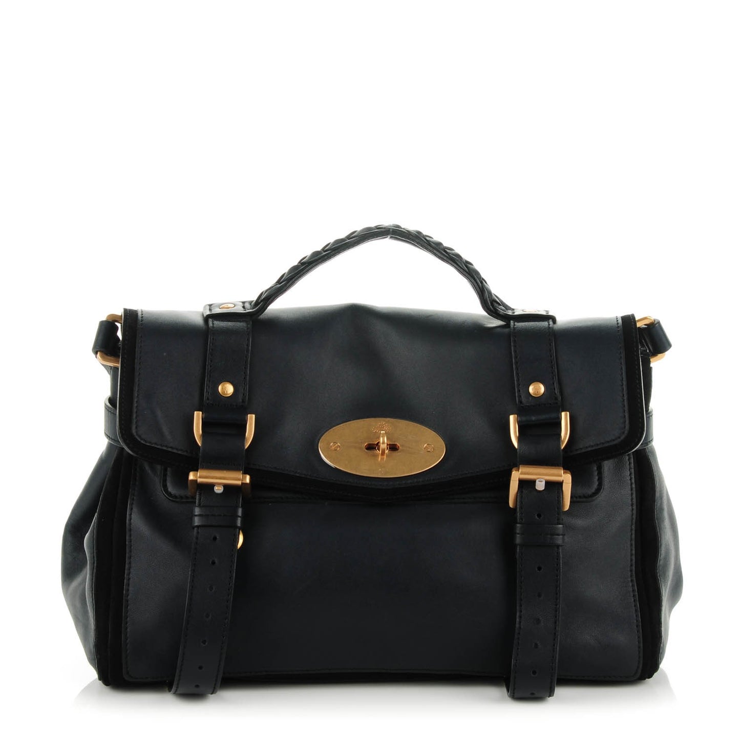 Silky Nappa Suede Medium Panel Alexa Midnight Blue