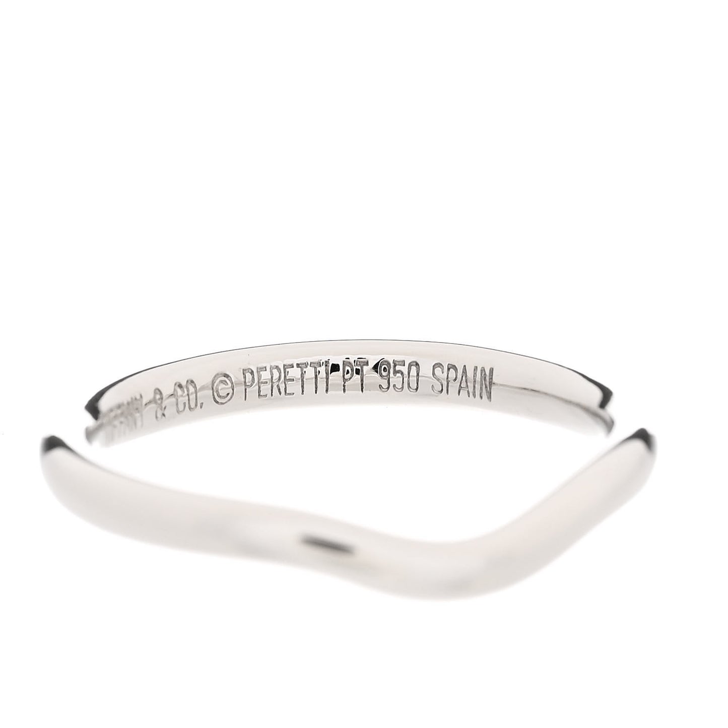 Platinum 2mm Elsa Peretti Wedding Band Ring 47 4.25