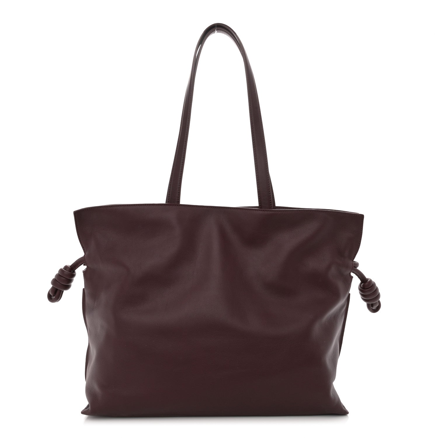 Loewe Calfskin Large Flamenco Knot Bag Dark Burgundy 1 of 10