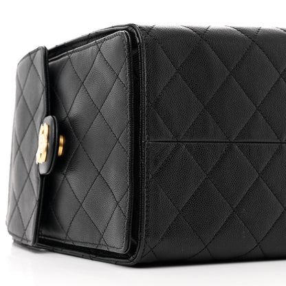 Chanel Caviar Quilted Medium Chanel 25 Handbag Black 11 of 12