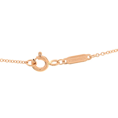 Tiffany 18K Rose Gold Diamond Small Knot Necklace 5 of 6