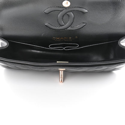 Chanel Lambskin Quilted Small Double Flap Black 4 of 5