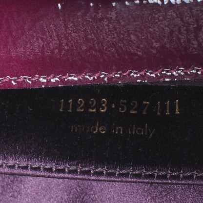 Saint Laurent Patent Belle de Jour Clutch Bordeaux Purple 8 of 8