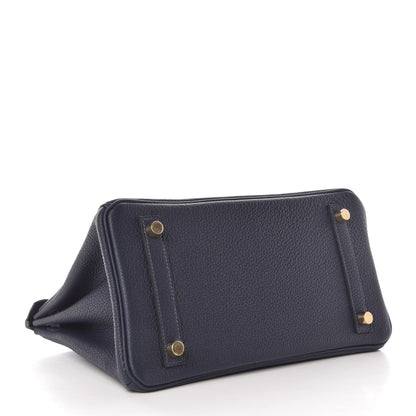 Hermes Togo Birkin 25 Bleu Nuit 5 of 38