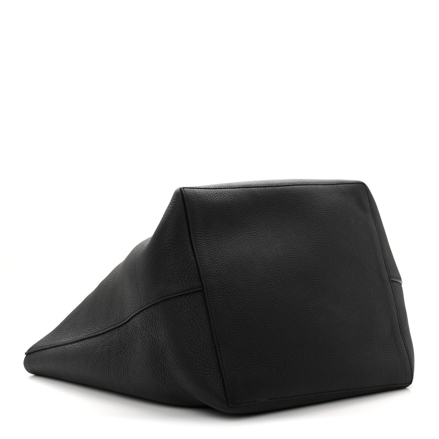Grained Calfskin Park Tote Three Black