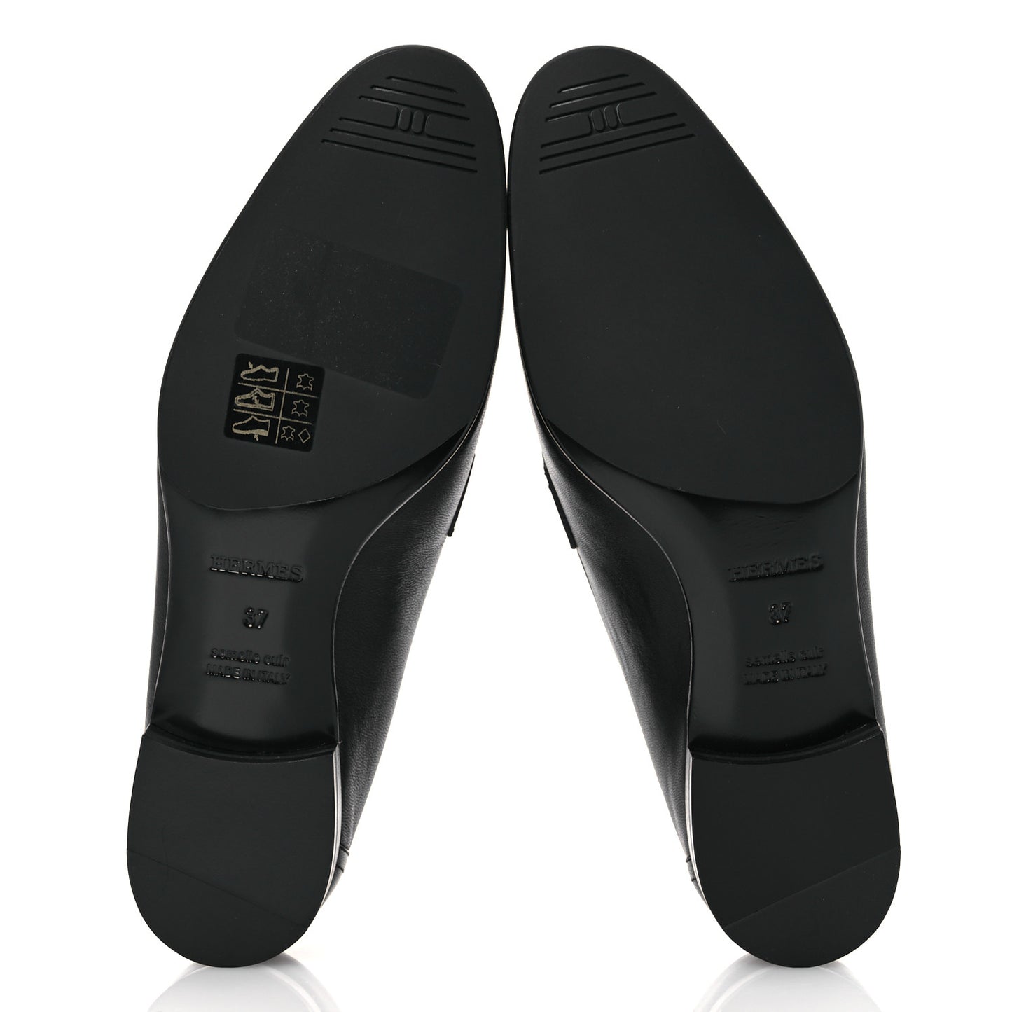 Goatskin Womens Paris Loafers 37 Black