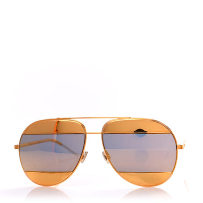 Christian Dior Split 1 Aviator Sunglasses Gold 2 of 7