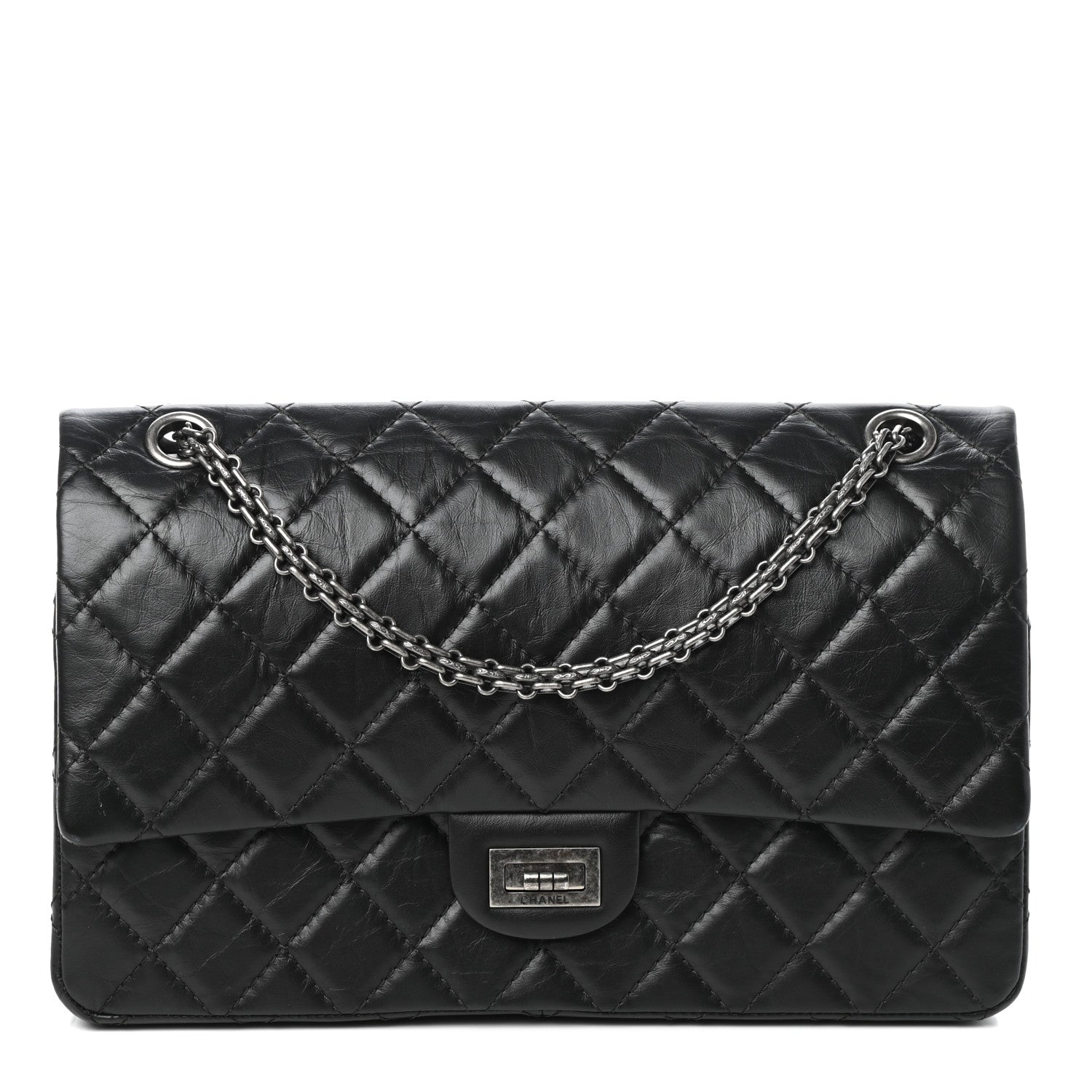 Chanel Aged Calfskin Quilted 2.55 Reissue 226 Flap Black 1 of 10