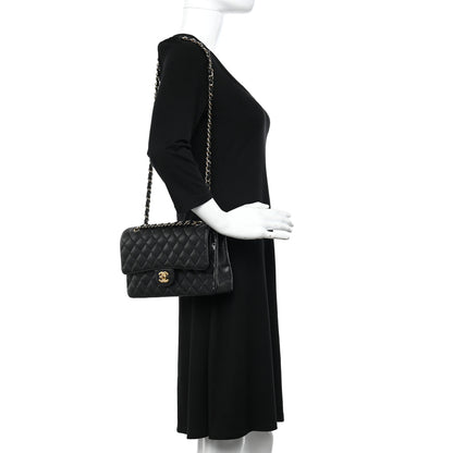 Chanel Caviar Quilted Medium Double Flap Black 2 of 10