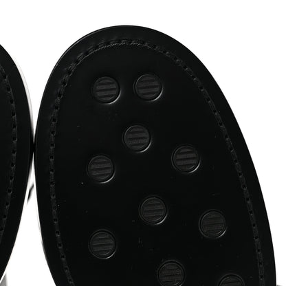 Chanel Shiny Calfskin Lace Up Combat Boots 39 Black 7 of 9