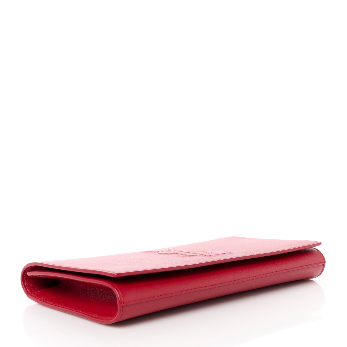 Calfskin Monogram Large Belle De Jour Clutch Red