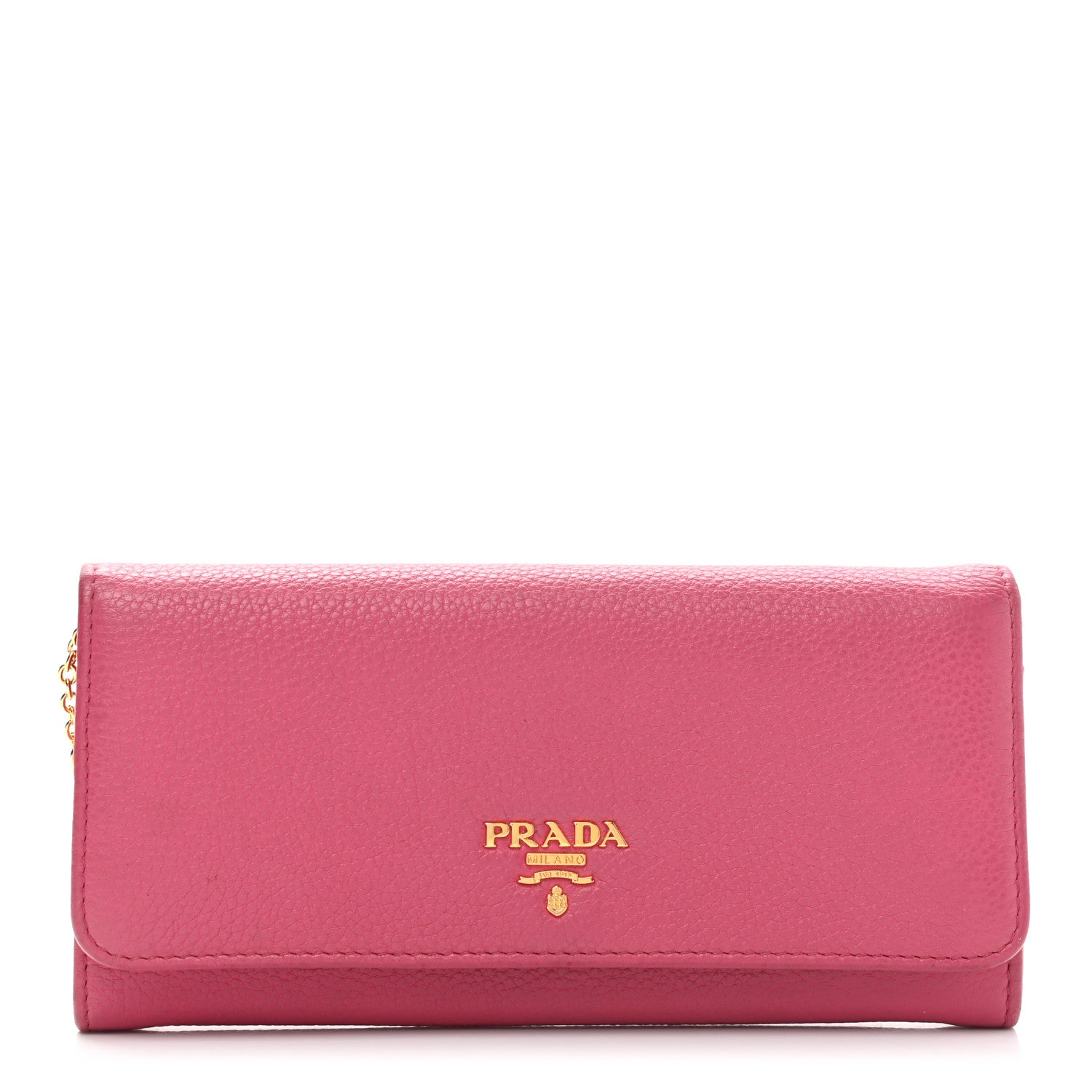 Prada Vitello Phenix Continental Flap Wallet Peonia 3 of 9