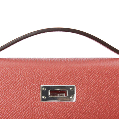 Hermes Epsom Kelly Pochette Clutch Rose Jaipur 15 of 29