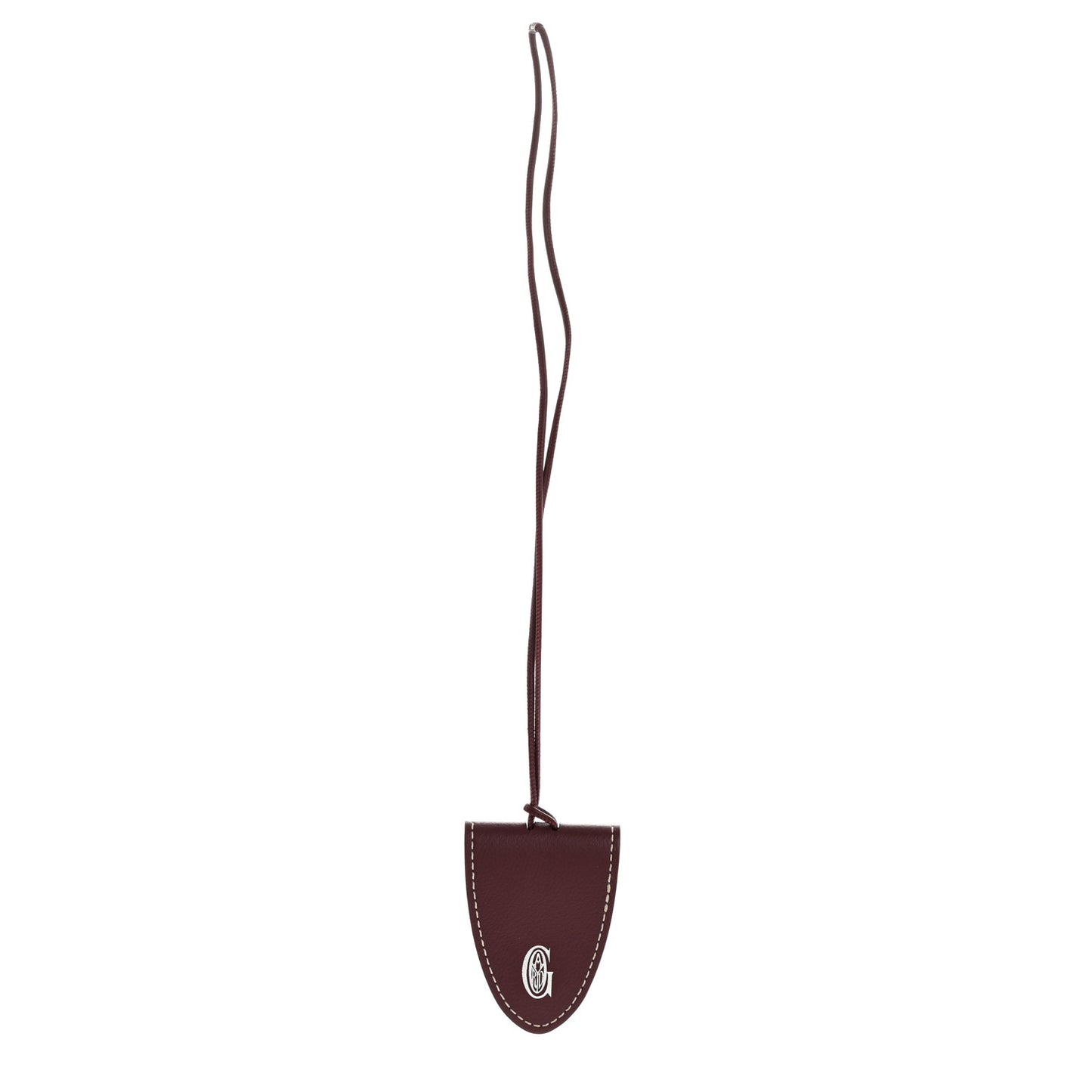 Calfskin Bag Clip Bordeaux