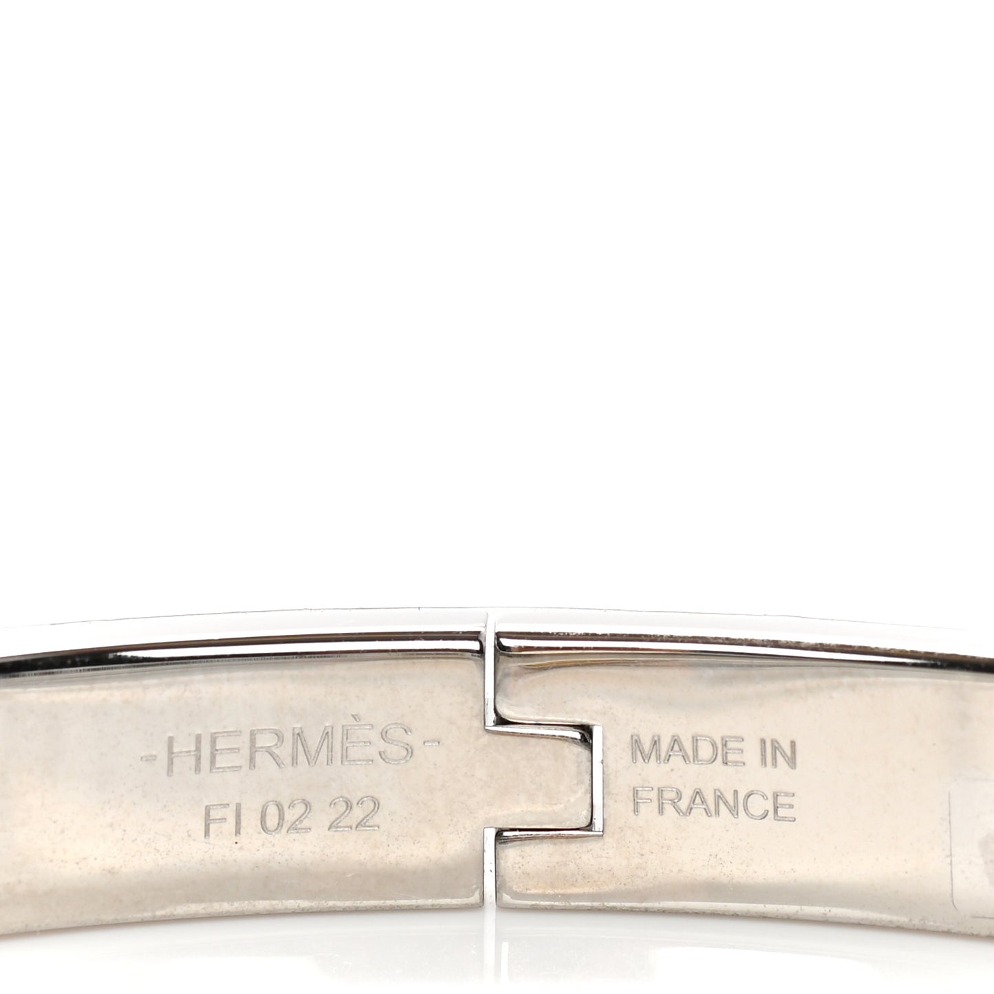 Enamel Mini Farandole Clic Chaine D'Ancre Bracelet Platine White