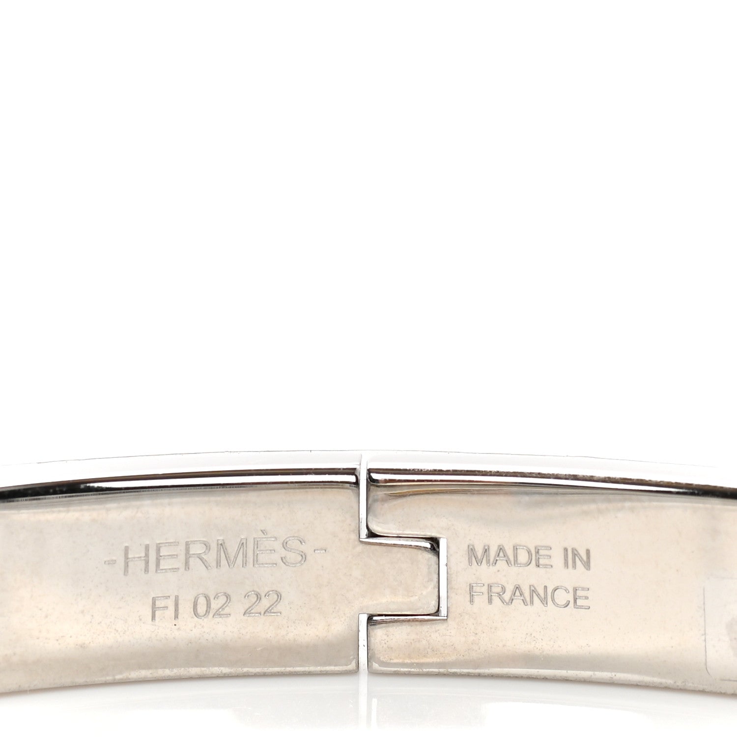 Hermes Enamel Mini Farandole Clic Chaine D'Ancre Bracelet Platine White 4 of 5