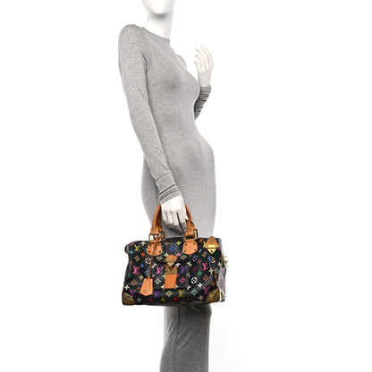 Louis Vuitton Monogram Multicolor Speedy 30 Black 3 of 13