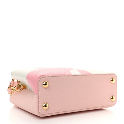 Louis Vuitton Taurillon Monogram Flower Capucines BB Pink Creme 4 of 9