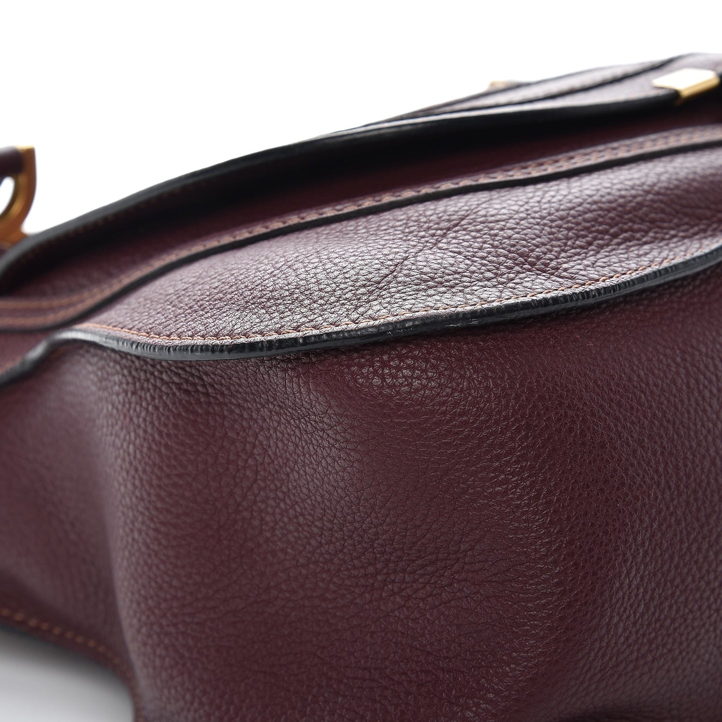 Calfskin Medium Marcie Satchel Burgundy