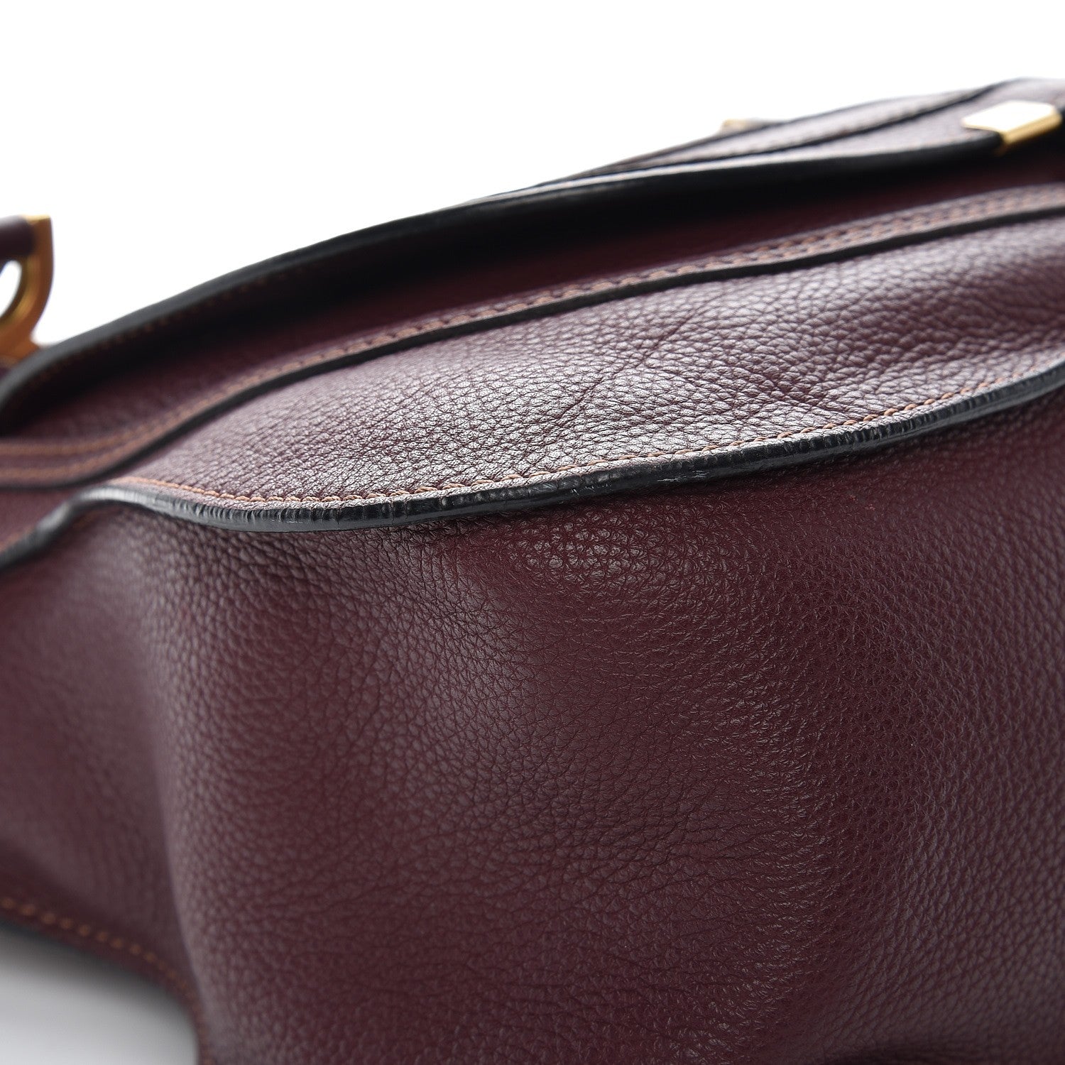 Chloe Calfskin Medium Marcie Satchel Burgundy 9 of 11