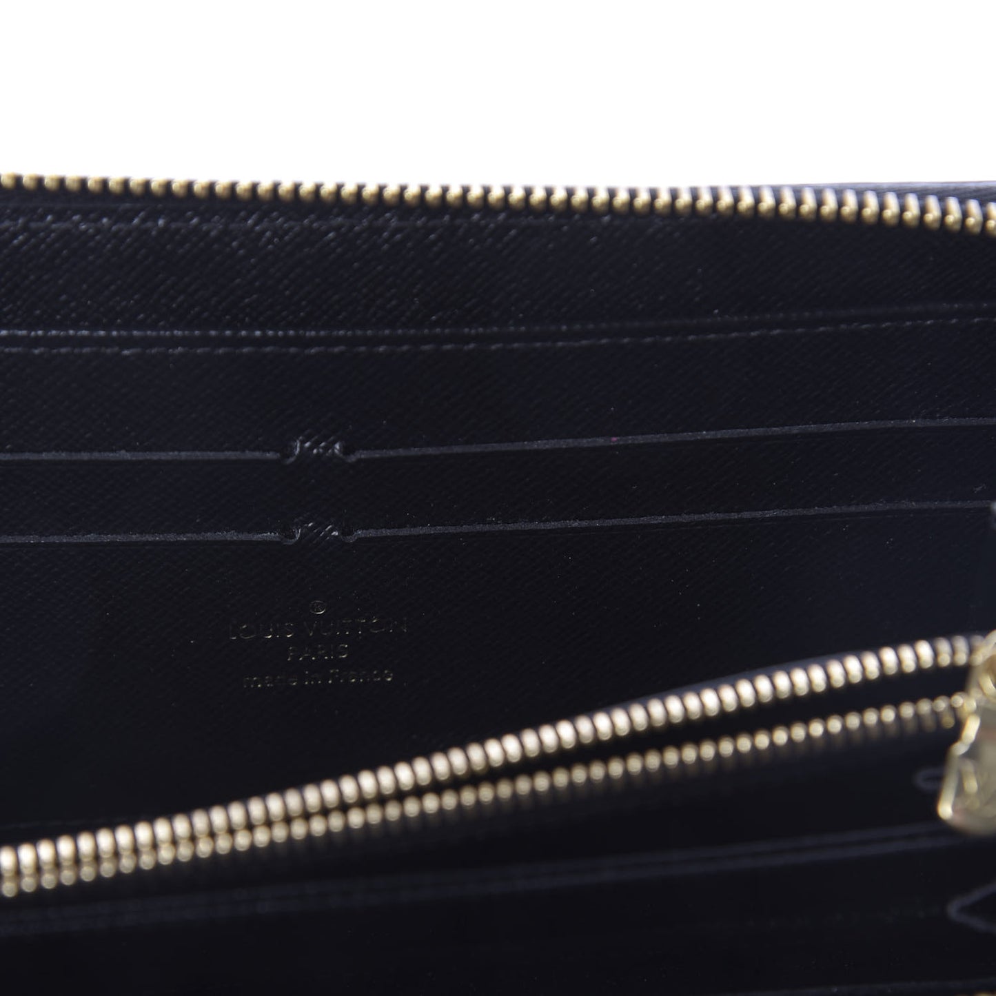 Calfskin Colored Monogram Zippy Wallet Blue Black