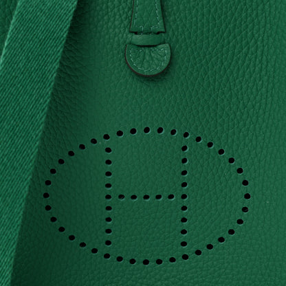 Hermes Taurillon Clemence Evelyne TPM Vert Vertigo 8 of 11