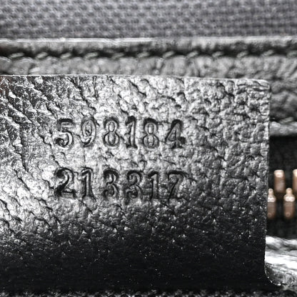 Gucci Covered Wool GG Monogram Small Double Buckle Backpack Beige Ebony Black 6 of 9