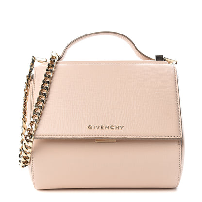 Givenchy Textured Calfskin Mini Pandora Box Chain Crossbody Bag Nude Pink 1 of 9