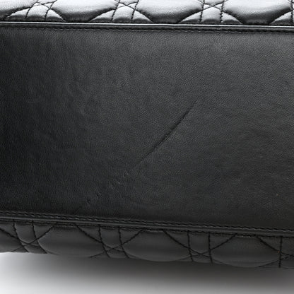 Christian Dior Lambskin Cannage Medium Lady Dior Black 11 of 13