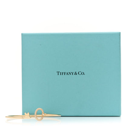 Tiffany 18K Yellow Gold Diamond Keys Wire Bracelet 4 of 4