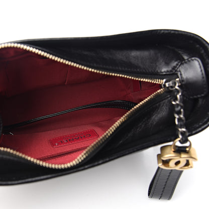 Chanel Aged Calfskin Quilted Small Gabrielle Hobo Black 4 of 10